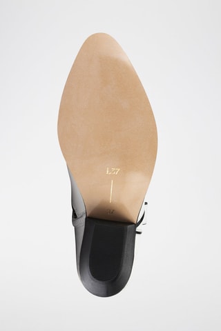 Leren Enkellaarzen Double Rainbow - Wit