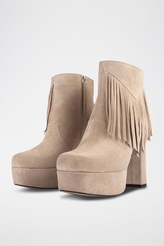 Botins em nobuck Crazy in the Night - Bege