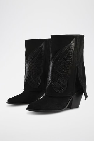 Nubuck Enkellaarzen Hundred Dollar Bill - Zwart