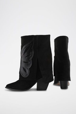 Nubuck Enkellaarzen Hundred Dollar Bill - Zwart