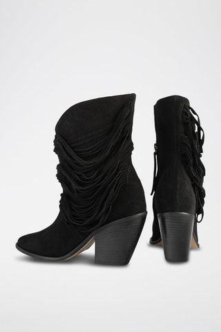 Nubuck Enkellaarzen One of the Girls - Zwart 