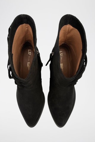 Nubuck Enkellaarzen One of the Girls - Zwart 