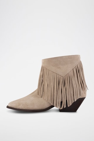 Nubuck Enkellaarzen Going Back West - Beige 