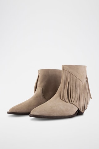 Nubuck Enkellaarzen Going Back West - Beige 