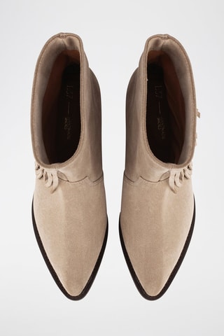 Nubuck Enkellaarzen Going Back West - Beige 