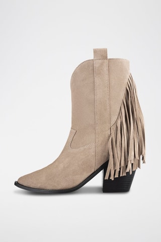 Nubuck Enkellaarzen Let me be Free - Beige