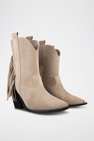 Nubuck Enkellaarzen Let me be Free - Beige