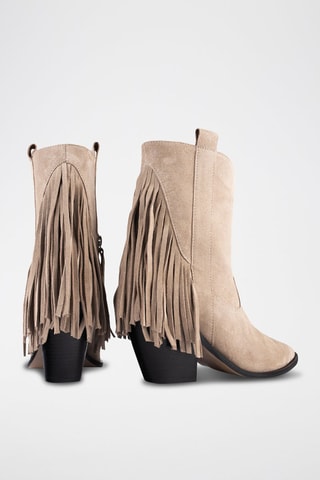 Nubuck Enkellaarzen Let me be Free - Beige