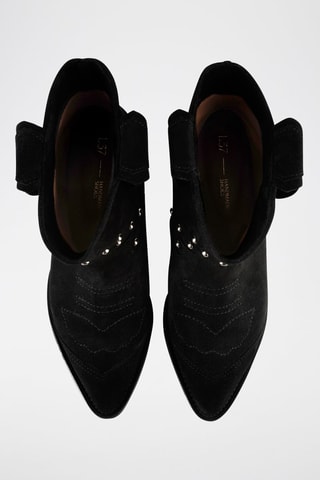 Nubuck Enkellaarzen Texas - Zwart