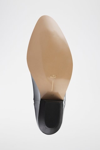 Leren Enkellaarzen Glitch - Zilverkleurig