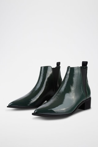 Lakleren Chelsea Boots Northern Star - Donkergroen