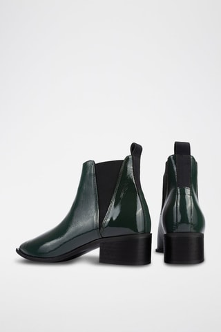 Lakleren Chelsea Boots Northern Star - Donkergroen