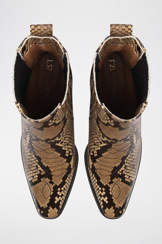 Leren Chelsea Boots Mastermind - Beige