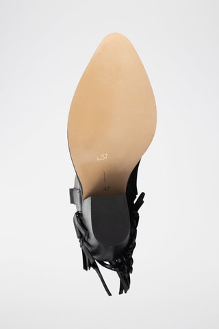 Leren Enkellaarzen Let me be Free - Zwart 