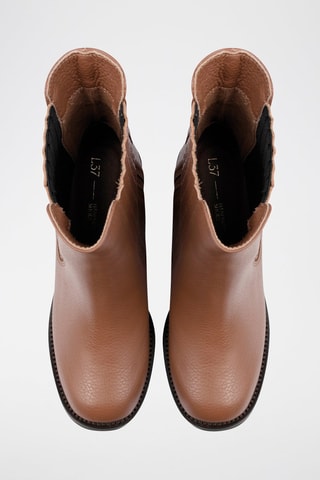 Botins em couro Breathe Deeper - Castanho