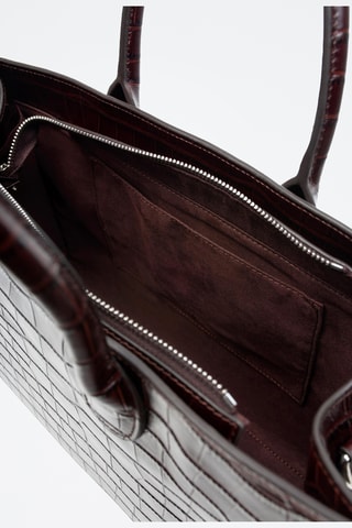 Leren Shopper Widi - Donkerbruin 