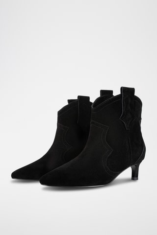 Leren Enkellaarzen Texwind - Zwart