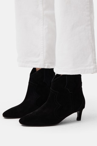 Leren Enkellaarzen Texwind - Zwart