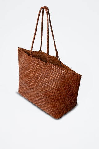 Leren Shopper Sumaff - Bruin