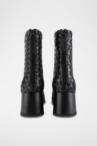 Leren Enkellaarzen Alptb - Zwart