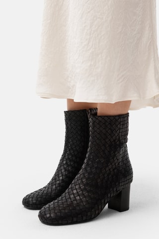 Leren Enkellaarzen Galecho - Zwart