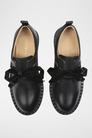 Derbies de salto em couro Zgg - Preto