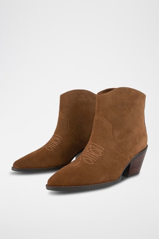 Nubuck Enkellaarzen Itsnts - Camel