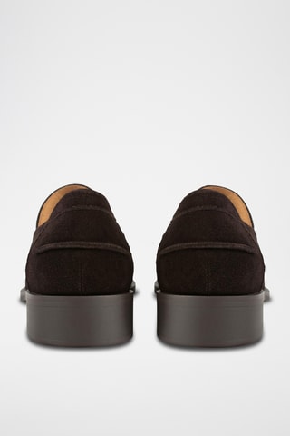 Mocassins em nobuck Gadv - Castanho-escuro