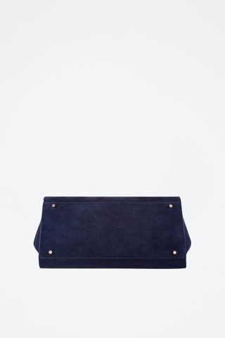Nubuck Handtas - Donkerblauw