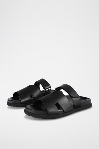 Leren Muiltjes Sunkiss - Zwart