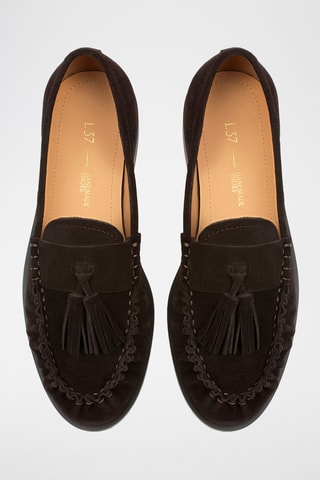 Mocassins de nobuck Hmcl - Castanho