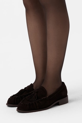 Mocassins de nobuck Hmcl - Castanho