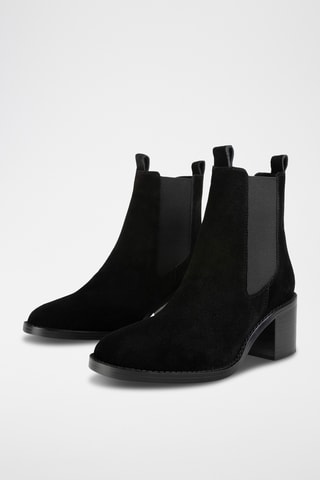 Nubuck Chelsea Boots Fys - Zwart