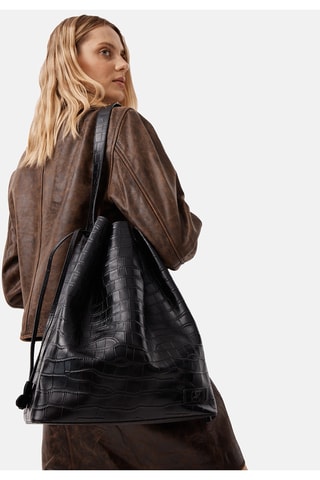 Leren Buideltas Urbnom - Zwart