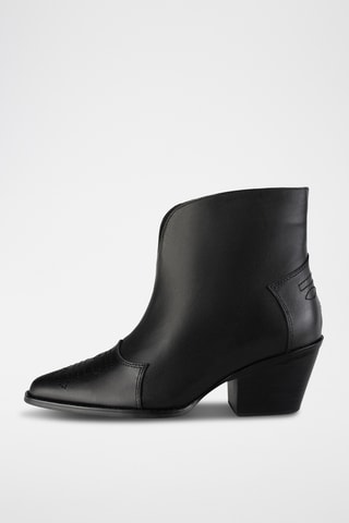 Leren Enkellaarzen Jce - Zwart