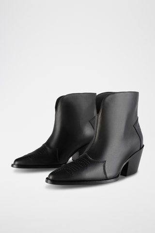 Leren Enkellaarzen Jce - Zwart