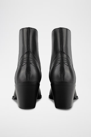 Leren Enkellaarzen Jce - Zwart