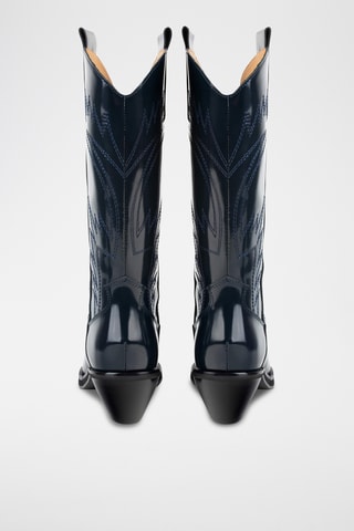 Leren Laarzen HI - Marineblauw