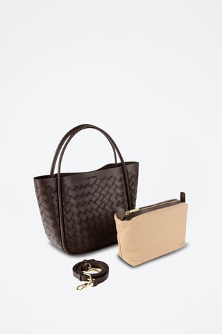 Leren Shopper Ptbasket - Bruin