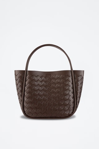 Leren Shopper Ptbasket - Bruin