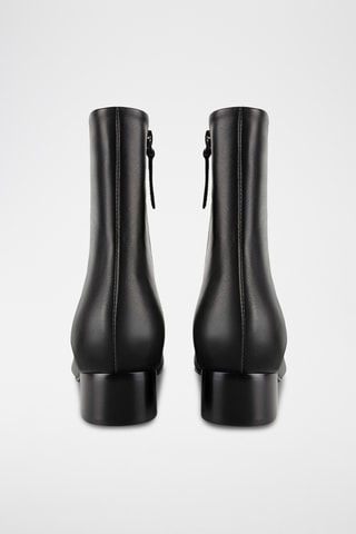 Leren Enkellaarzen Ravg - Zwart