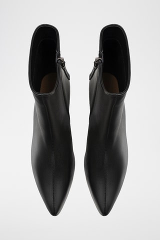 Leren Enkellaarzen Ravg - Zwart