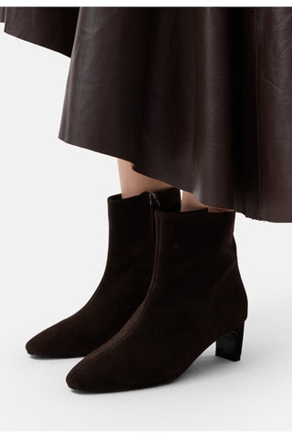 Leren Enkellaarzen Jovmag - Bruin