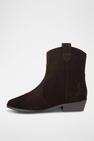 Nubuck Enkellaarzen Wbs - Bruin