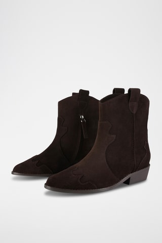 Nubuck Enkellaarzen Wbs - Bruin