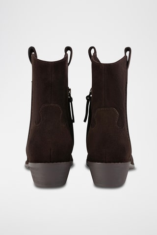 Nubuck Enkellaarzen Wbs - Bruin