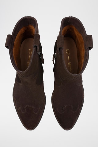 Nubuck Enkellaarzen Wbs - Bruin