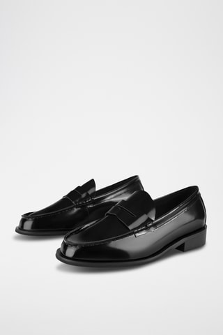 Mocassins em couro envernizado Tmie - Preto