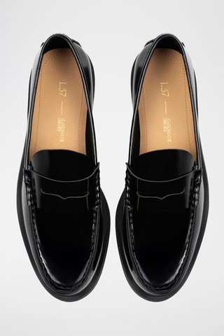 Mocassins em couro envernizado Tmie - Preto