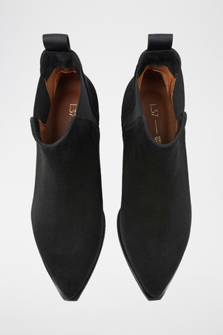 Nubuck Enkellaarzen Nrs - Zwart